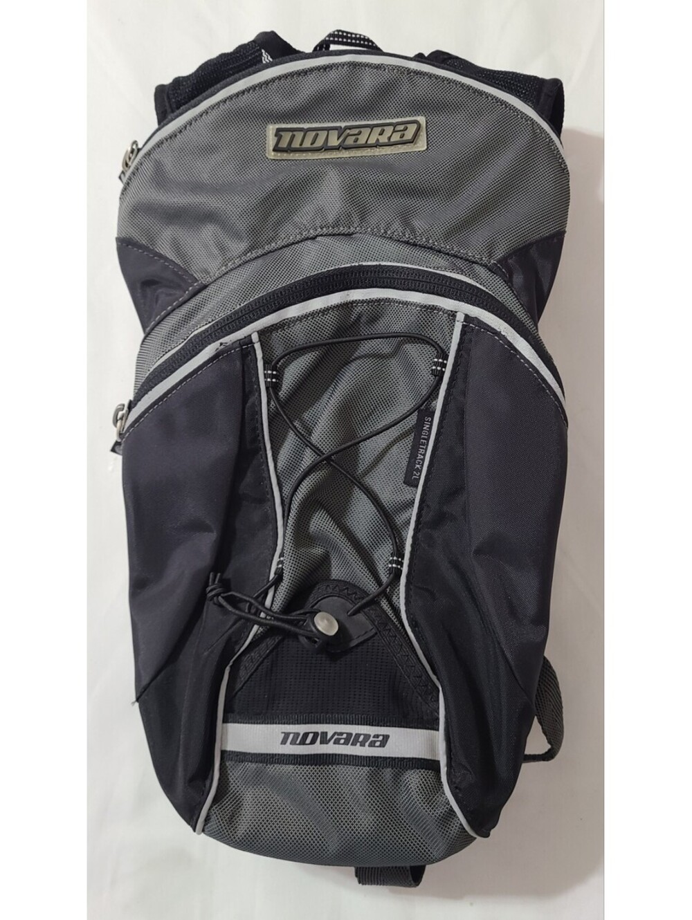 Novara Singletrack 2 Liter Hydration Backpack Black Gray Hiking Pack Camping Bag